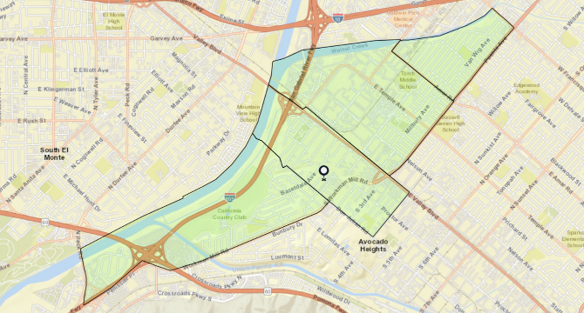 A map of a city. Description automatically generated